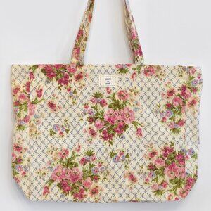 NEW Sezane x Andion Limited Edition Pink Rose Floral Tote Bag